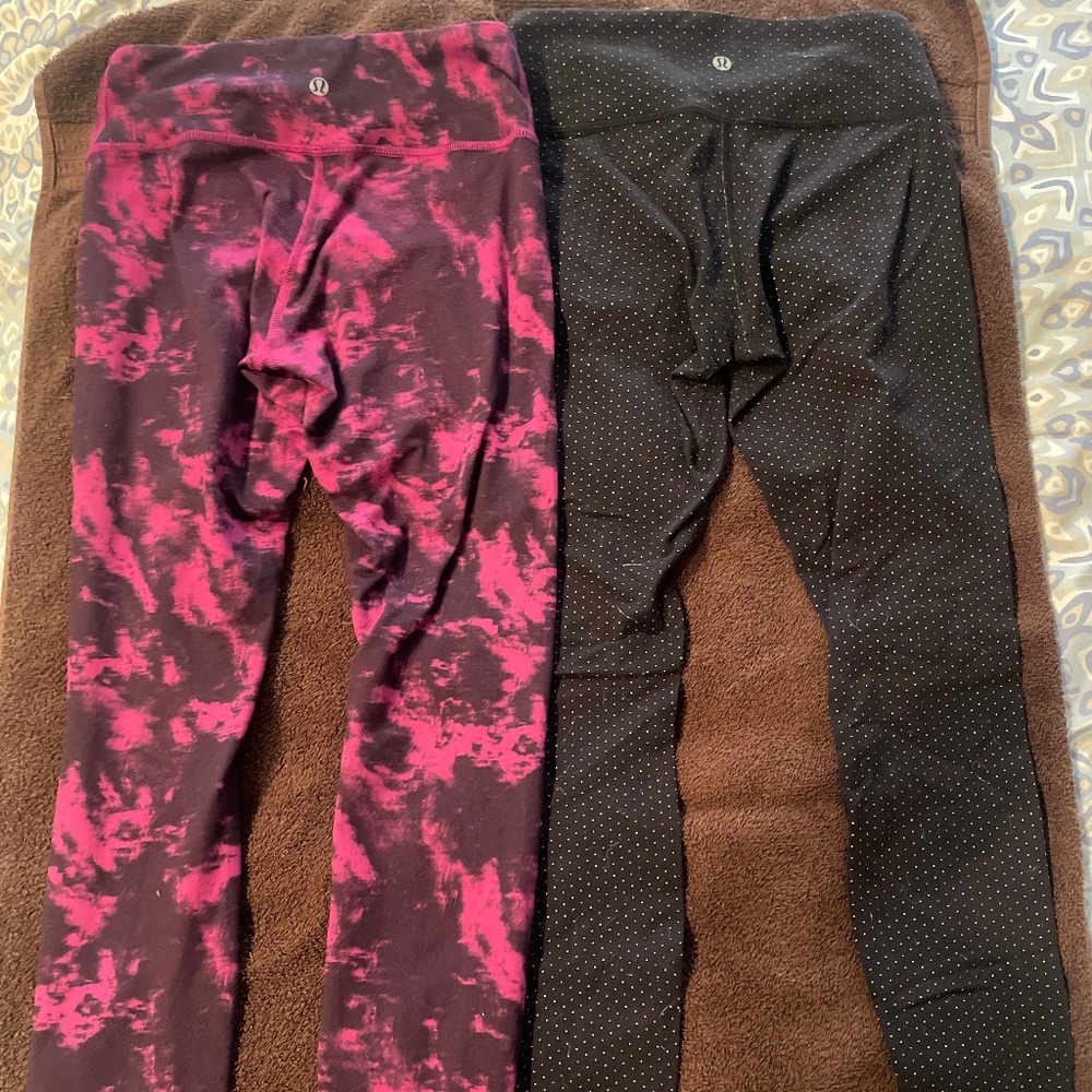 2 Lululemon Leggings size 4